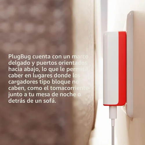 Vista 5 de Twelve South PlugBug - Bloque de cargador USB-C de 120W, hub de bloque de carga rápida de 4 puertos para iPhone, iPad, MacBook y más