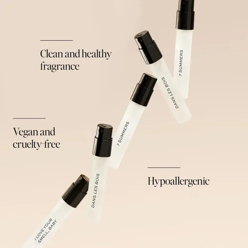 Vista 11 de Muestra de Perfume DIME Beauty, Hipoalergénico, Perfumes Limpios, Eau de Toilette Para Mujer (Set de 5, 2 ml)