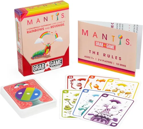 Vista 5 de Exploding Kittens Mantis Agarra y Juega 2-4 Jugadores - Edades 7+ - 10 Minutos para Jugar - Juego de Cartas de Emparejamiento de Tamaño de Viaje
