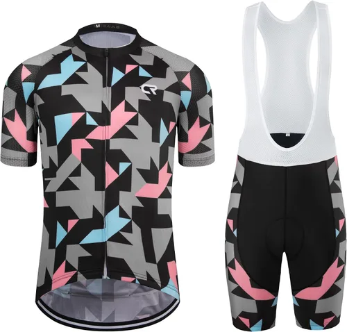 Vista 77 de Coconut Ropamo CR - Conjunto de camiseta de ciclismo para hombre, con cremallera y bolsillo con pantalones cortos con acolchado 4D