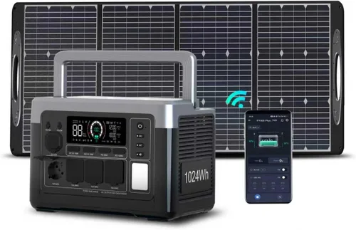 Vista 9 de Estación de energía portátil P1000 PLUS 1024Wh, generador solar de pico