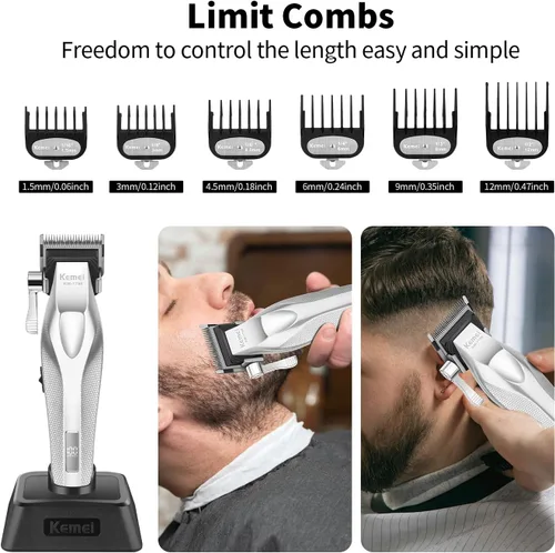 Vista 6 de Cortadora de pelo KEMEI para hombre