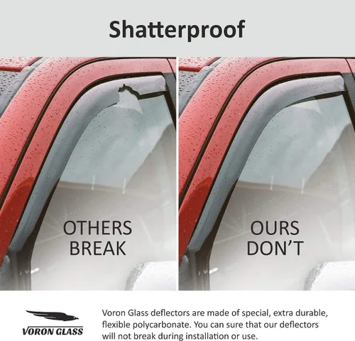Vista 3 de Voron Glass in-Channel Rain Guards for Chevy Equinox 2018-2024 Para Equinox 18-24
