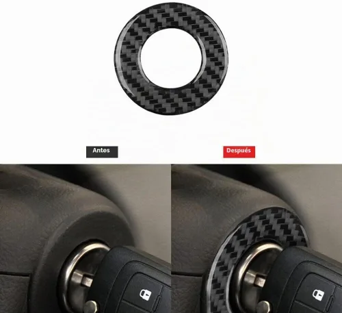 Vista 6 de Accesorios para interior de coche de 16 piezas de fibra de carbono, juego completo para Chevrolet Cruze 2009-2015