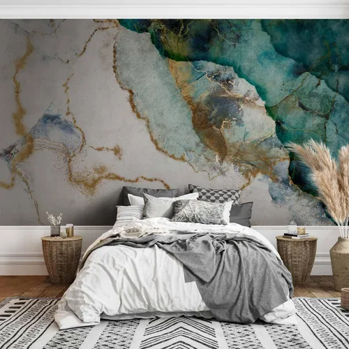 Vista 5 de artgeist Mural de pared de piedra sintética de 135 x 101 pulgadas, papel tapiz autoadhesivo extraíble de gran tamaño para decoración de pared, #02