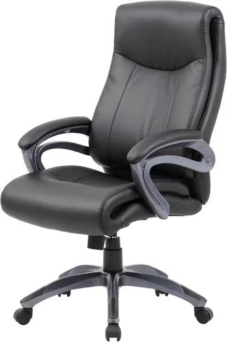 Vista 4 de Boss Office Products Silla ejecutiva de doble capa en negro