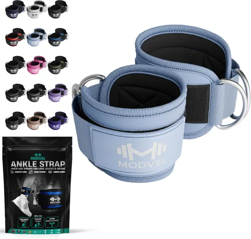 Vista 23 de Modvel Gym Ankle Strap for Cable Machines – Glute & Leg Kickback Ankle Straps for Gym Workouts – Adjustable, Padded Support for Strength Training
