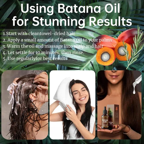 Vista 2 de Aceite de batana para el crecimiento del cabello, aceite de batana crudo 100% natural, sin refinar, revitalizado, fuerza del cabello, promueve