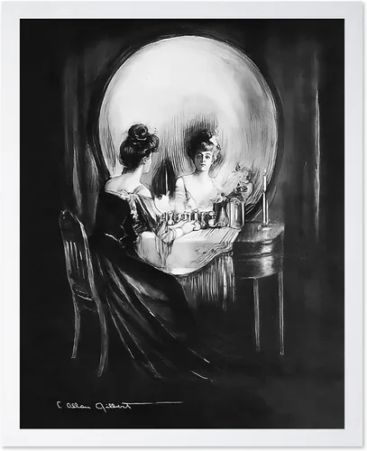 Vista 17 de Poster Master Póster vintage – Impresión de pintura de bailarina en la cabeza de la muerte – Arte surrealismo – Regalo gótico para él, ella