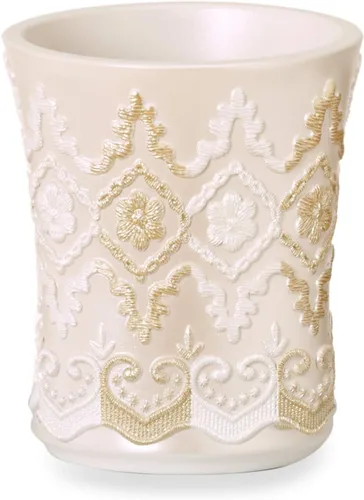 Vista 7 de Popular Bath Arabella - Cortina de ducha de lujo beige – Elegante decoración de baño, impermeable, resistente al moho, resistente a la decoloración
