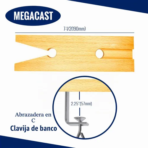 Vista 4 de V-Slot C-Clamp Banco Pin Abrazadera Montaje en Mesa Banco de Trabajo Joyeros Herramienta