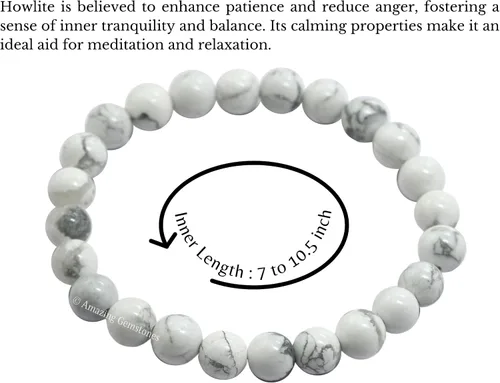 Vista 217 de Amazing Gemstone Crystal Bracelet for Women Men's Gifts - Protection Healing Crystal Bracelet - 8mm Gemstone Beaded Stretchable Bracelet Pulseras