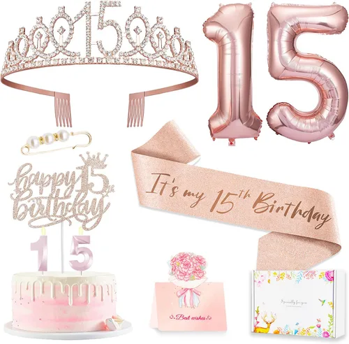 Vista 35 de Decoraciones de cumpleaños número 10 para niña, juego de velas con forma de corona 10º