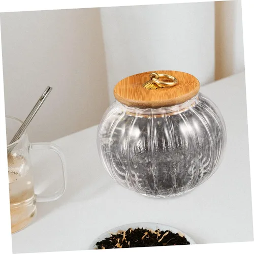 Vista 4 de BESTOYARD Tarro de cristal de calabaza 3pcs Cereales Pasta