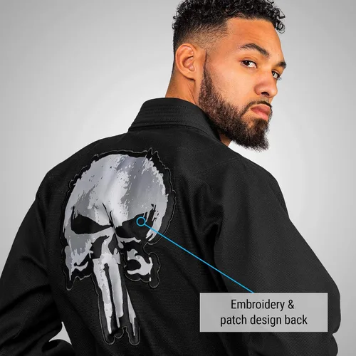 Vista 6 de Hayabusa Marvel Hero Elite Jiu Jitsu Gi adulto