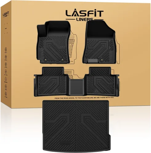 Vista 28 de LASFIT Alfombrillas de suelo y tapete de carga para Kia K4 2026 2025 para todo tipo de clima, TPE ajuste personalizado, juego completo
