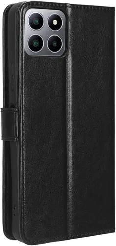 Vista 4 de Funda para Boost Mobile Celero 5G + Funda de piel con tapa para Boost Mobile Celero 5G Plus, color negro