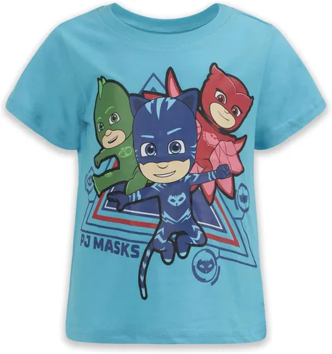 Vista 3 de PJ Masks Boys Catboy, Gekko and Owlette 3 Piece Zip Up Hoodie, T-Shirt and Jogger Pants Set for Toddler and Little Kids