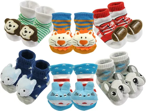 Vista 10 de Bowbear Adorables calcetines antideslizantes para bebé, 6 pares