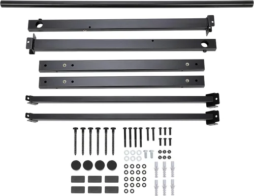Vista 7 de Barra de pull up para montar en la pared, 50 pulgadas, para ejercitar, 500 libras
