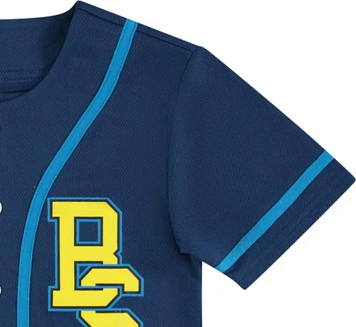 Vista 4 de The Simpsons Homer, Bart, Lisa - Camiseta de béisbol de malla con botones para niños