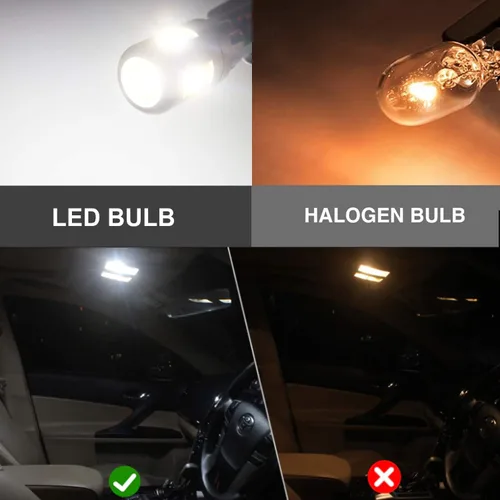 Vista 2 de Bombillas LED blancas de alto rendimiento 5GS 1:1 3030-5SMD 194 168 2825 W5W T10 Brgiht White
