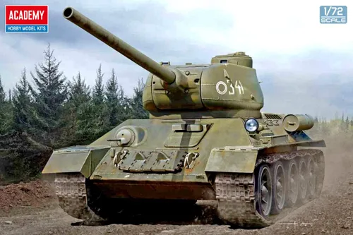 Vista 6 de Academy 13421 1/72 Ejército Soviético T-34-85 Modelo de plástico de tanque medio