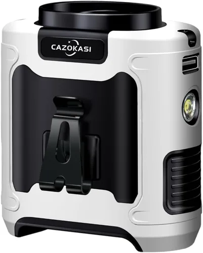 Vista 16 de CAZOKASI Ventilador personal con clip para la cintura, recargable, portátil, manos libres, para viajar, trabajar, al aire libre, oficina
