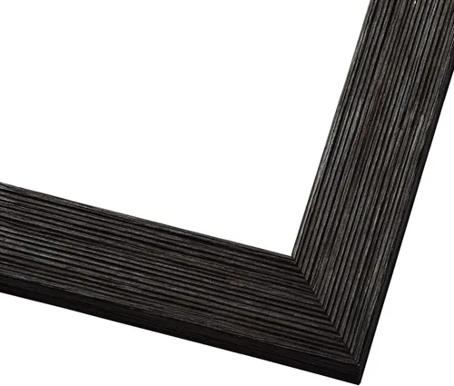 Vista 3 de Marco de madera real negro de 3 x 5 pulgadas de ancho de 1.5 pulgadas Profundidad del marco interior de 0.5 pulgadas Marco de fotos envejecido