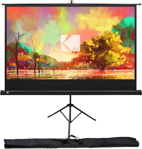 Vista 8 de KODAK - Pantalla de proyector de 60 pulgadas, soporte para trípode, extraíble, 16:9
