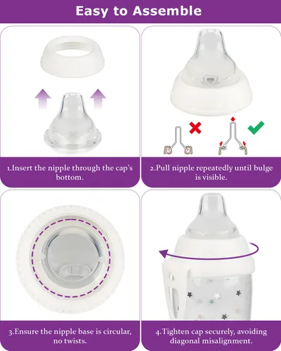 Vista 7 de NUK Active Sippy Cup Sippy Cup y Learner Cup, flujo variable, pezón de repuesto de silicona, más de 6 meses, 6