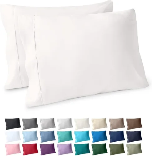Vista 73 de Bare Home Fundas de Almohada de Microfibra a Granel – Juego de 4 de Tamaño Estándar/Queen – Fundas de Almohada Refrescantes – Doble Cepillado