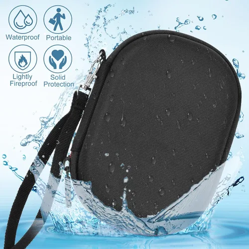Vista 6 de Estuche rígido, estuche de transporte impermeable portátil para JBL Clip 4, Clip 5 Altavoz Bluetooth - Negro