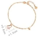 Vista 6 de CHOW SANG SANG Regalo para el Día de la Madre 18K Oro Rosa Calabaza Esmalte Rosa (Wulu) Pulsera de nube auspiciosa, collar para madres mamá
