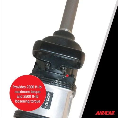 Vista 3 de AIRCAT Pneumatic Tools 1994 - Llave de impacto recta de 1 pulgada con yunque extendido de 8 pulgadas, 2,500 ft-lbs