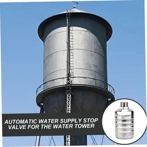 Vista 3 de Válvula de flotador de control automático de nivel de agua, válvula de flotador de agua de acero inoxidable de 1/2 pulgada para tanque, piscina
