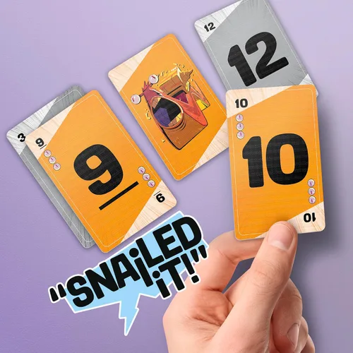 Vista 8 de ¡Lo caracoleaste! Juego Juegos familiares fáciles de aprender para niños, adolescentes y adultos Juego de cartas de caracoles A partir de 8