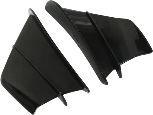 Vista 9 de Aleta de viento lateral para motocicleta, alerón lateral de motocicleta, carenado delantero, aletas aerodinámicas para Z900 Z1000 (negro brillante)