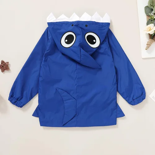 Vista 4 de YOUNGER TREE Impermeable de pato para bebé niño y niña, con capucha y cremallera