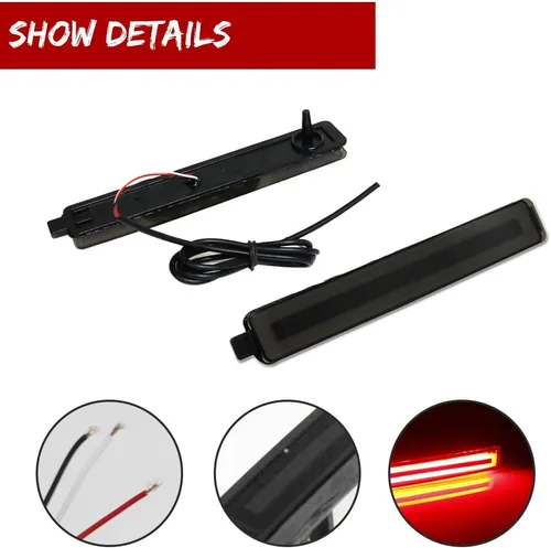 Vista 3 de Para Cadillac CTS o CTS-V 2008-2013, Buick Enclave 2008-2012, Equinox 2005-2009, Trailblazer SS 2007-2009 Reflector de parachoques trasero