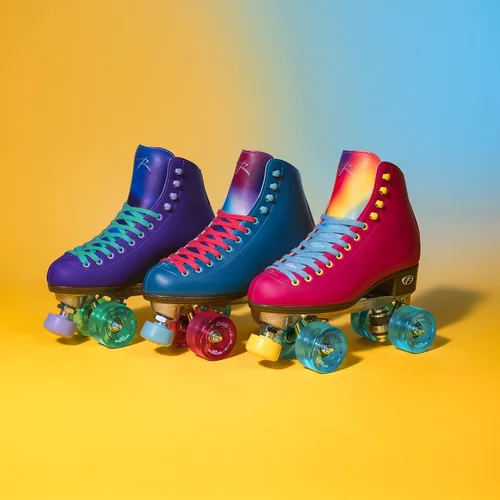 Vista 2 de Riedell Orbit Roller Skate - Patín de cuatro ruedas para exteriores para mujer