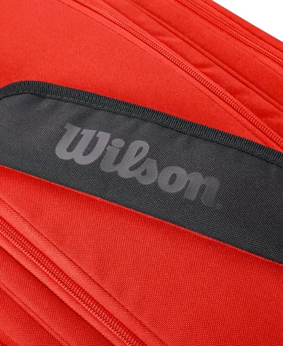 Vista 4 de WILSON Tour Padel Bag - Capacidad para hasta 6 paletas, rojo/negro