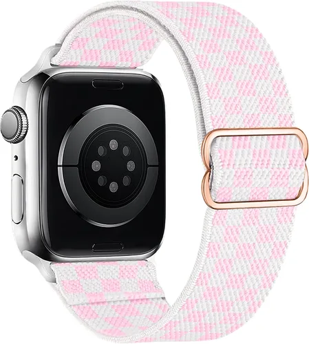 Vista 24 de Correas elásticas de nailon compatibles con Apple Watch de 1.496 pulgadas, 1.575 pulgadas, 1.614 pulgadas, 1.654 pulgadas, 1.732 pulgadas, 1.732