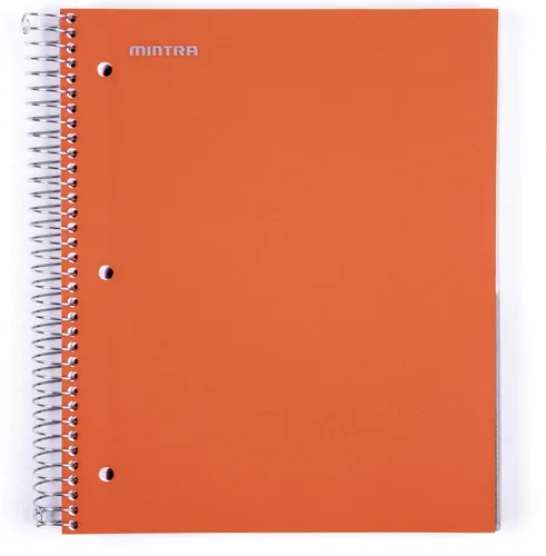 Vista 26 de Mintra Office Cuadernos de Espiral Duraderos, 5 Materias (Hielo Ártico, Rayado Universitario 1pk)