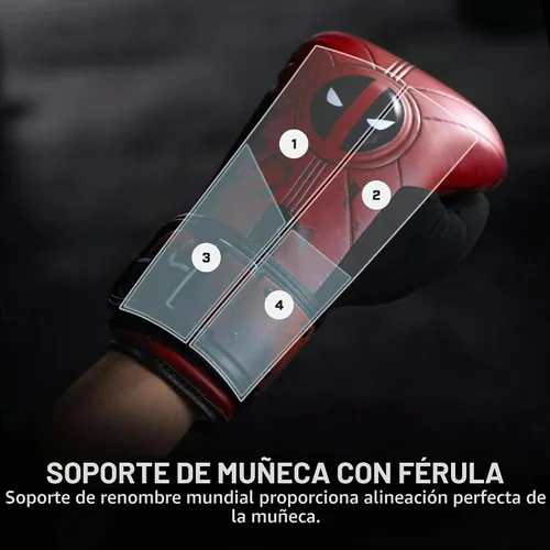 Vista 4 de Hayabusa Guantes de boxeo Marvel Hero Elite deadpool