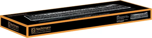 Vista 2 de Nachtmann - Plato rectangular cuadrado de 16.5 pulgadas, plato de vidrio con diseño geométrico lineal para una estética elegante, cristalería