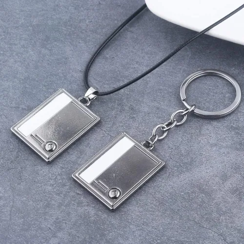 Vista 7 de SONGCHANGJEWELRY Llavero de collar Hunter & Hunter HxH Anime GON Killua Kurapika Cosplay Regalos de Navidad para hombres y mujeres