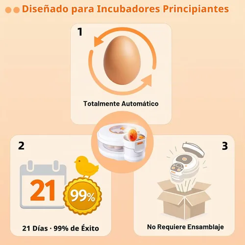 Vista 5 de Incubadora de huevos para incubar huevos: Turner automático ±1°F Temperatura