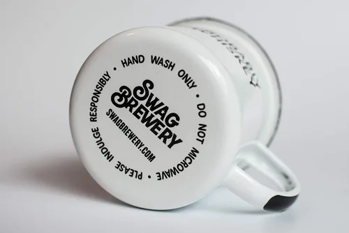 Vista 4 de Swag Brewery Probably Bourbon - Taza de café esmaltada, taza de oficina o campamento para papás, madres, hombres, mujeres, jubilados, amigos