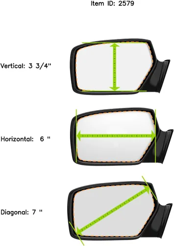 Vista 4 de Se adapta a 90-93 Celica Left Driver Mirror Glass Lens w/Adhesive USA
